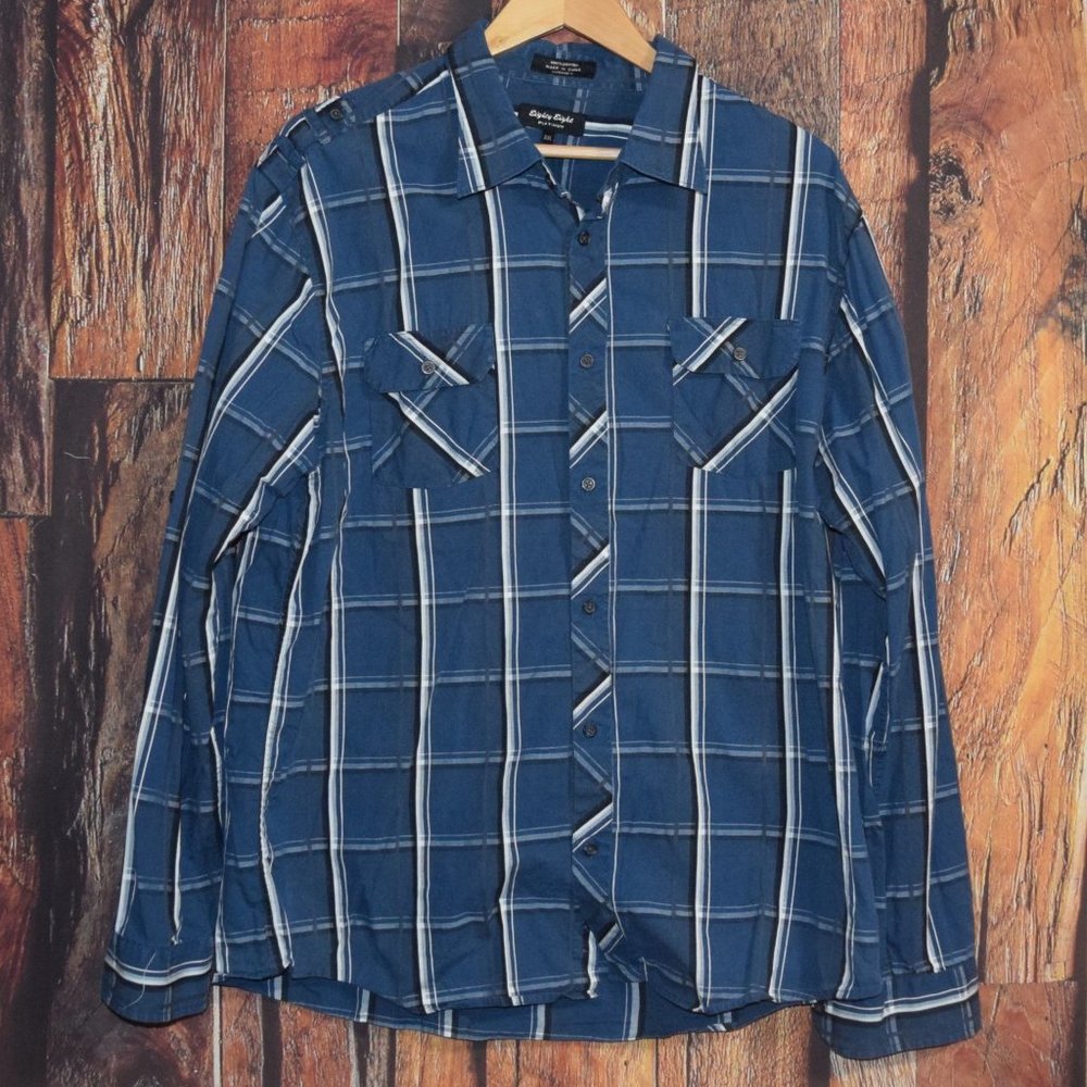 EIGHTY EIGHT PLATINUM Men's Sz XXL Button Front Shirt